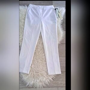 Brand New Rachel Zoe Elegant White Women's High Rise Slim Leg Pants